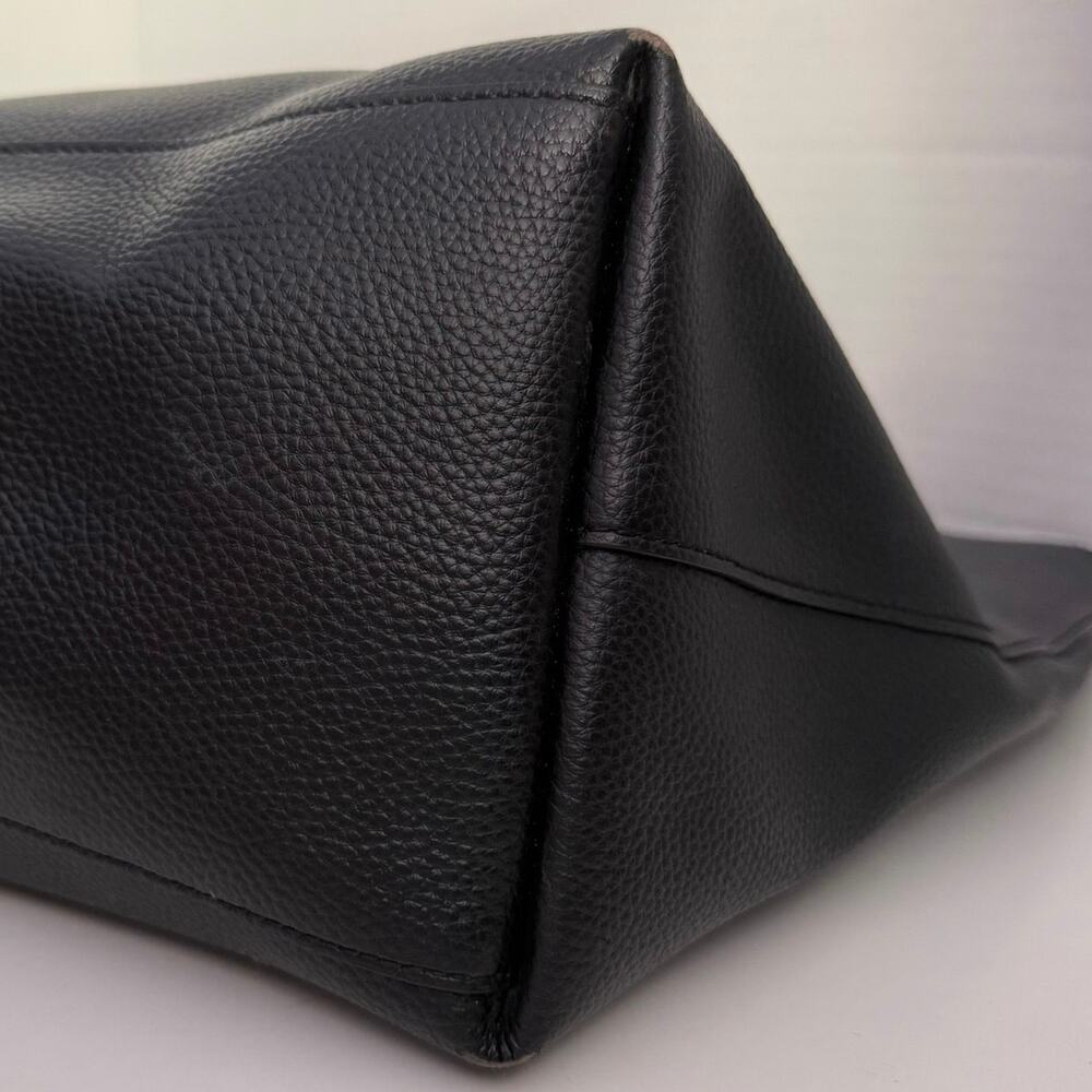 Coach Town tote bag pebbled leather extra large purse black - Picture 11 of 15